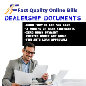 Dealership Documents for Approvals