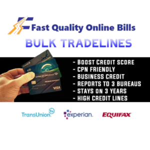 Bulk Tradeline (Different Credit Card Accounts) $500,000
