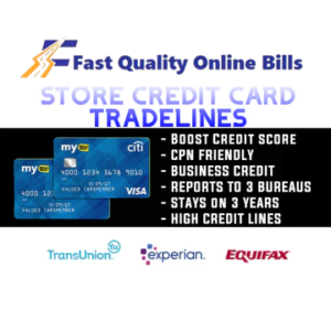 Store Credit Card Tradelines (Different Credit Card Accounts) $20,000