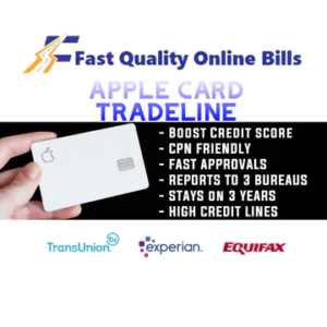 Apple Card Tradeline (Credit Account) $10,000 limit