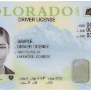 Fake Colorado Driver’s License