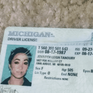 Fake Michigan Driver’s License