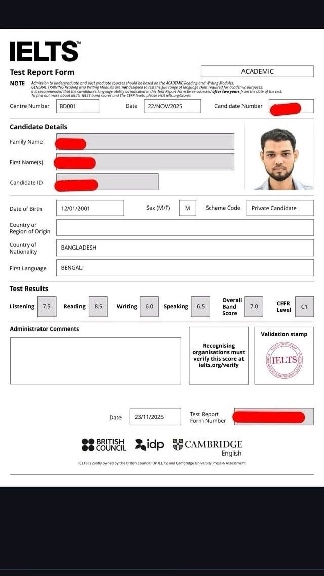 IELTS Certificate - Image 2